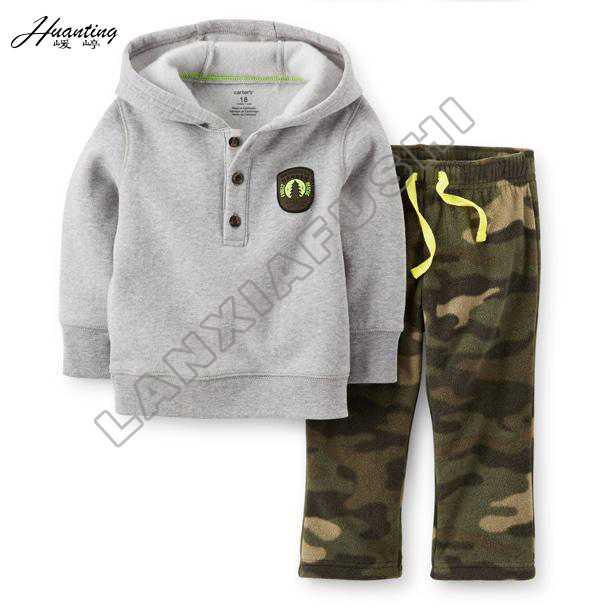 2016新しい赤ちゃん男の子服男の子カジュアル摩耗グレーウールセーターデザイン用赤ちゃん-キッズ服　セット問屋・仕入れ・卸・卸売り