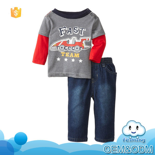 2016卸売服価格韓国デザイン男の子服セット子供秋有機高品質ソフトブティック赤ちゃん服セット-キッズ服　セット問屋・仕入れ・卸・卸売り
