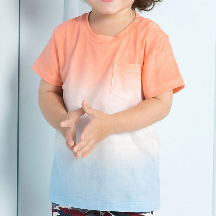 カスタムスタイリッシュ勾配平野男の子tシャツ卸売-キッズ服　Tシャツ問屋・仕入れ・卸・卸売り