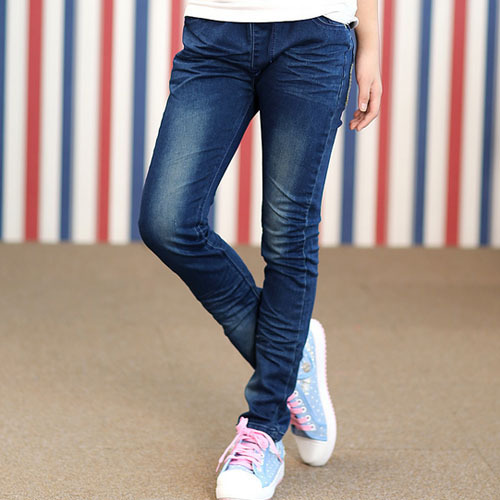 韓国の新しいスタイルtaz160022014年トップデザイン快適簡単秋ファッションの女の子のジーンズ-キッズ服　ジーンズ問屋・仕入れ・卸・卸売り