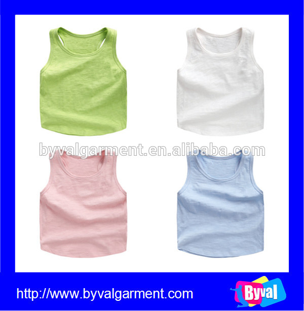 良い品質ノースリーブのtシャツ男の子子供、ヒースソフトタンクトップ-キッズ服　Tシャツ問屋・仕入れ・卸・卸売り