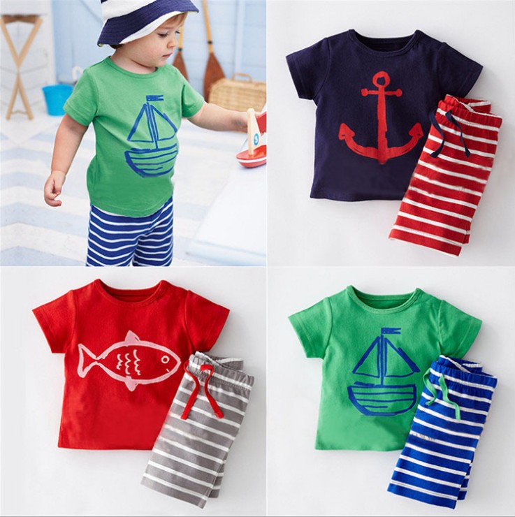 赤ちゃん男の子の服服セット子供服セット-キッズ服　セット問屋・仕入れ・卸・卸売り