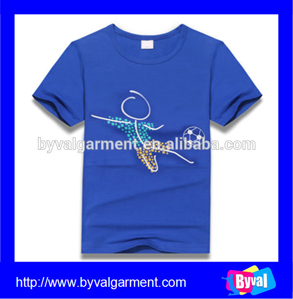 中国輸入100%コットンブルーoネック半袖夏のtシャツ子供のため-キッズ服　Tシャツ問屋・仕入れ・卸・卸売り