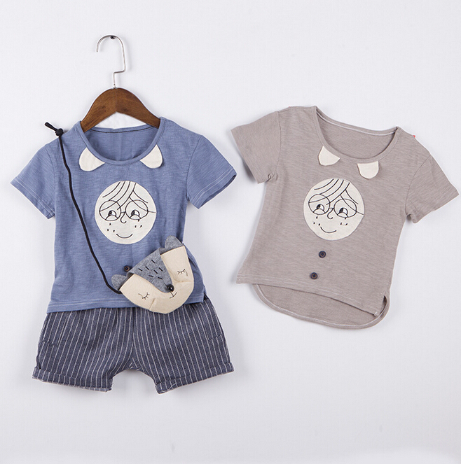 を版子供服tシャツ子供の夏2016は新しい男の子のスーツ-キッズ服　セット問屋・仕入れ・卸・卸売り