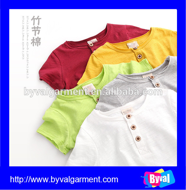 2016卸売竹コットンtシャツ、快適な健康tシャツ子供のため-キッズ服　Tシャツ問屋・仕入れ・卸・卸売り