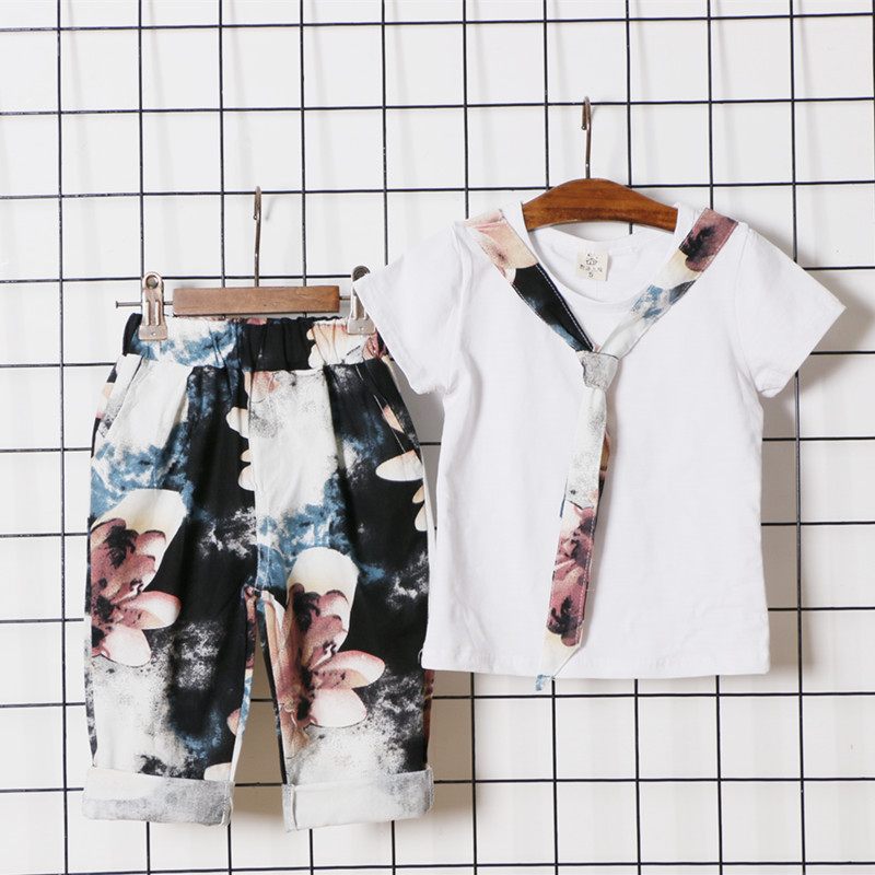 YD4172korean女の子服半袖oネックコットンベビー女の子服-キッズ服　セット問屋・仕入れ・卸・卸売り
