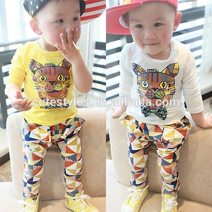 秋の男の子服セット新しい子供アパレルファッションベビーウェア幼児2ピーススポーツ服送料無料CS40717-31-キッズ服　セット問屋・仕入れ・卸・卸売り