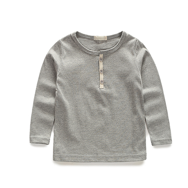 2016ホット販売子供服、男の子長袖ブランクtシャツ-キッズ服　Tシャツ問屋・仕入れ・卸・卸売り