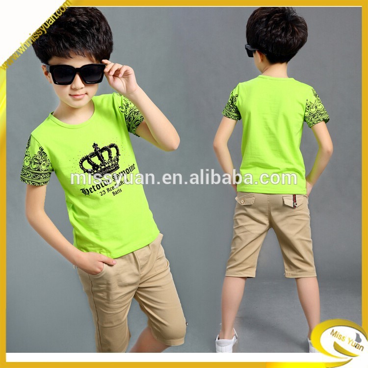ファッションmissyuandesingnpictureseclothes2015夏のクールな男の子-キッズ服　セット問屋・仕入れ・卸・卸売り