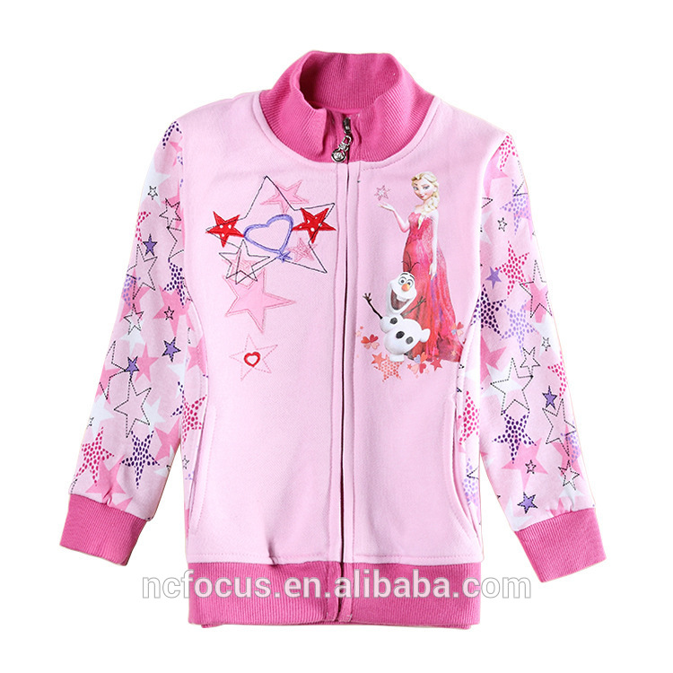 2016新しい女の子ホット ピンク冷凍スウェットキッズ ジッパー ファッション パーカー-問屋・仕入れ・卸・卸売り