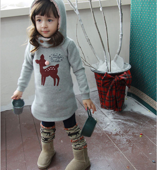 新しい長い2015カスタムの服の子供女の子かわいいパーカープルオーバーパーカー-キッズ服　パーカー、スウェットシャツ問屋・仕入れ・卸・卸売り