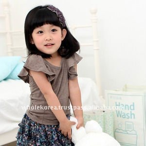 服装で着ている韓国の子供はCA121105を作る-キッズ服　シャツ、トップス問屋・仕入れ・卸・卸売り