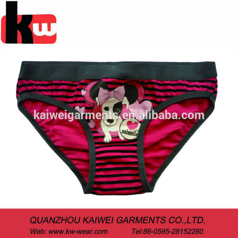 かわいい子犬綿の女の子のパンティーの専門の下着工場泉州中国における-キッズ用下着問屋・仕入れ・卸・卸売り