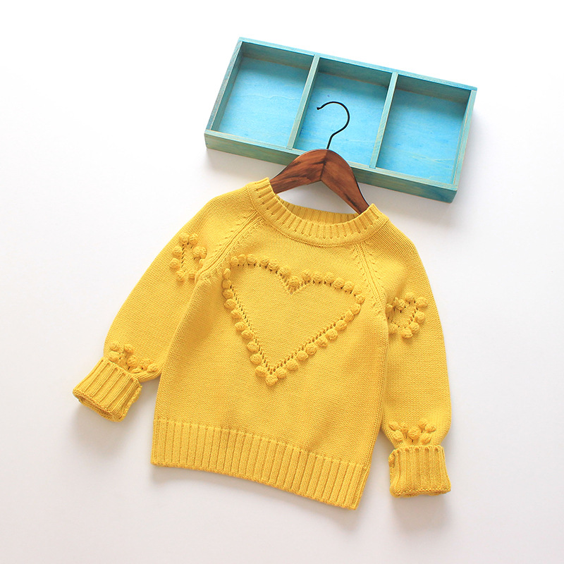 S64601A秋ガールニットセーターファッションかわいい赤ちゃん女の子編みセーター-キッズ服　セーター問屋・仕入れ・卸・卸売り