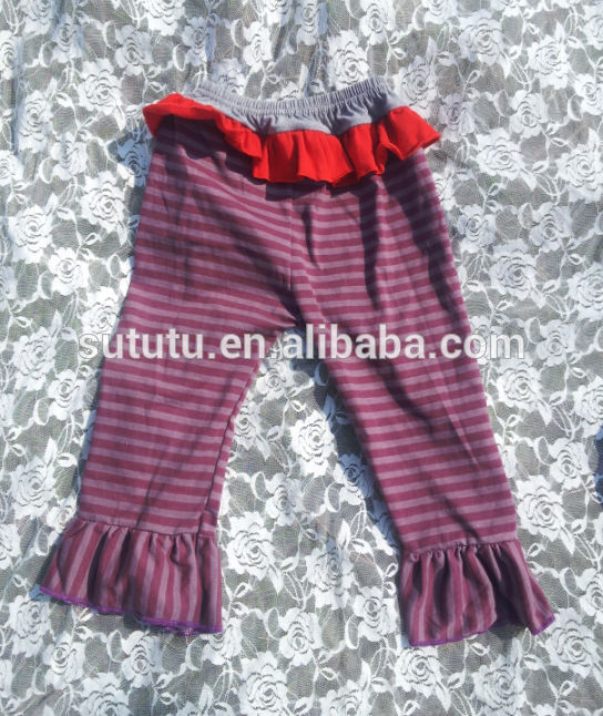 熱い販売の! ファッションデザインの赤ん坊のズボンの女の子のための最新のストライプ花の綿のパンツ-ズボン問屋・仕入れ・卸・卸売り