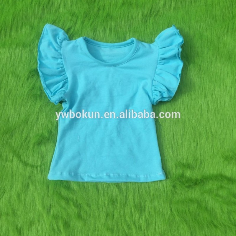 幼児夏tシャツ服卸売赤ちゃんの女の子フラッタートップスこうるさいキッズベビーフラッターシャツ-キッズ服　シャツ、トップス問屋・仕入れ・卸・卸売り
