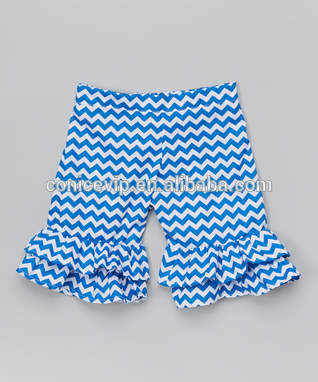 綿ベビーフリルパンツの女の子はショートパンツを夏卸売ストライプコットンパンツ-ズボン問屋・仕入れ・卸・卸売り