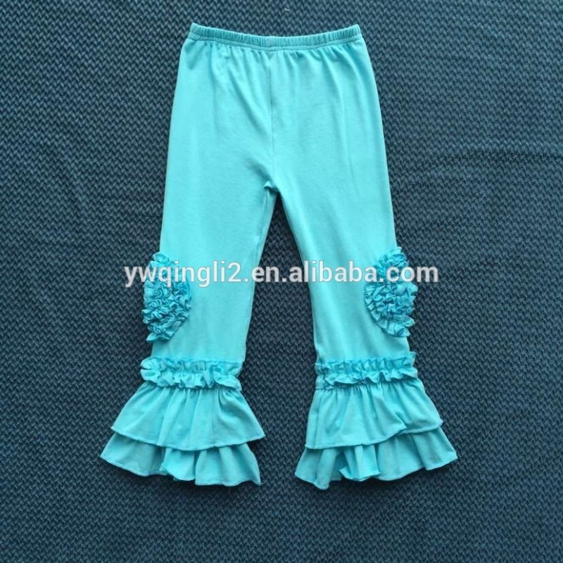 ファッションタイトなレギンス、女の子幼児トリプルフリルパンツ、卸売アイシングパンツレギンス赤ちゃんアイシングフリルパンツ-ズボン問屋・仕入れ・卸・卸売り