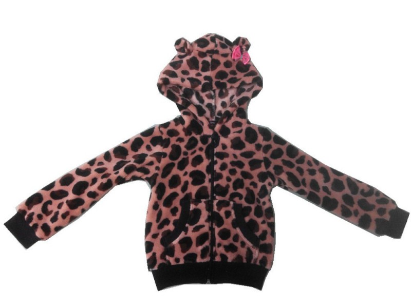 印刷サンゴフリース女の子ジャケット-ジュニア服（女）ジャケット、コート問屋・仕入れ・卸・卸売り