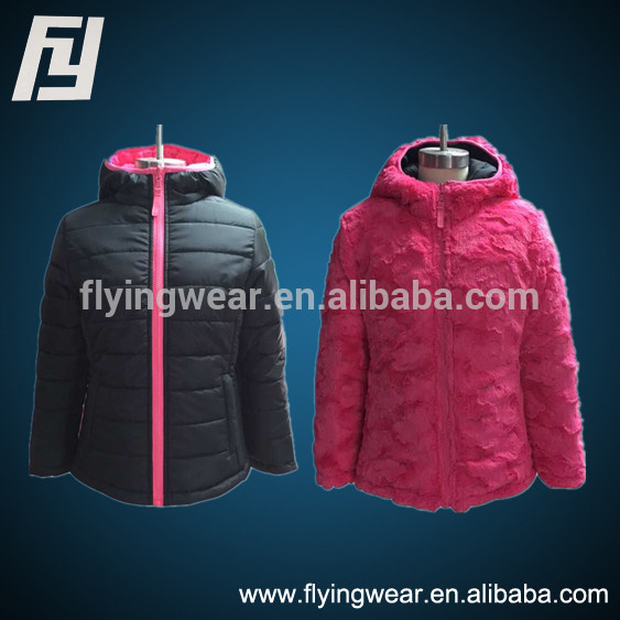 ヨーロッパスタイルの女の子二辺着用ジャケットのための冬-ジュニア服（女）ジャケット、コート問屋・仕入れ・卸・卸売り