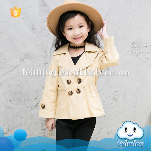 2016赤ちゃん株式子供服子供着用冬トレンチコート女の子ショートコート服-キッズ服　コート問屋・仕入れ・卸・卸売り