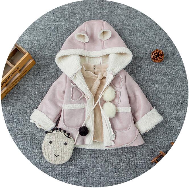 Zm41675aファンシー卸売子供ブティック服熱い販売ベビー服キッズ冬コート-キッズ服　コート問屋・仕入れ・卸・卸売り