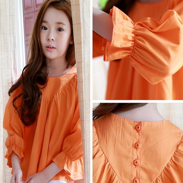 F40159A秋ブティック女の子服ファッションキッズ女の子ブラウス-キッズ服　Tシャツ問屋・仕入れ・卸・卸売り