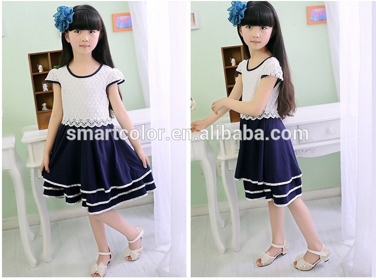 高品質の新しい設計2015女の子の子供のファッションブティックドレス-ジュニア服（女）ドレス問屋・仕入れ・卸・卸売り