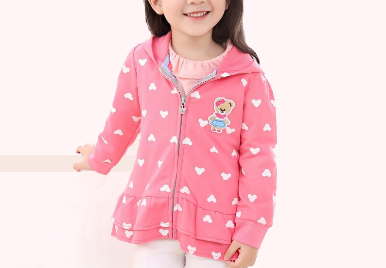 フードデザイン子供服綿100%子供服秋の女の子のコート-キッズ服　パーカー、スウェットシャツ問屋・仕入れ・卸・卸売り