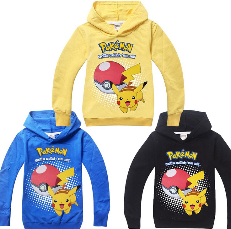 100%綿無地パーカーとスウェットポケモン行く突く男の子女の子長袖パーカー綿子供服布K8010-キッズ服　パーカー、スウェットシャツ問屋・仕入れ・卸・卸売り