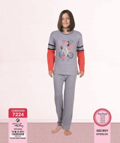 コットン子供パジャマ 、 7224-パジャマ問屋・仕入れ・卸・卸売り