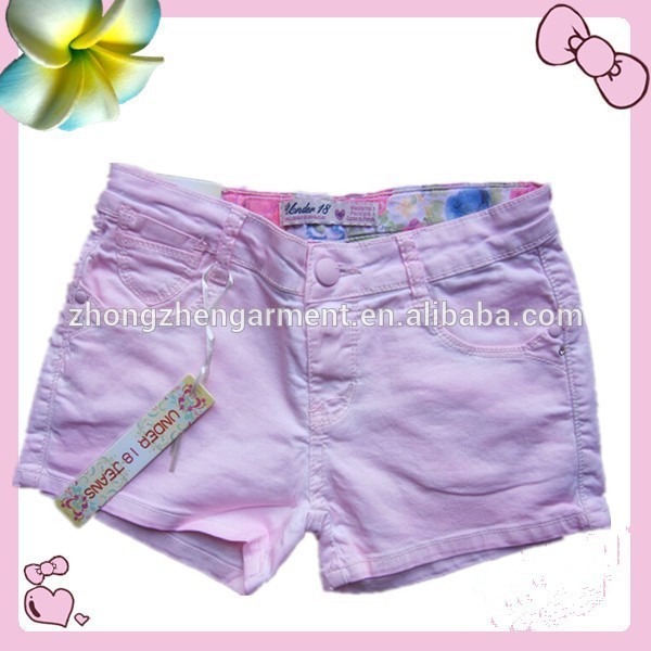 女の子の夏のポケットのショートパンツセクシーな女の子のデニムのショートパンツ-キッズ服　半ズボン問屋・仕入れ・卸・卸売り