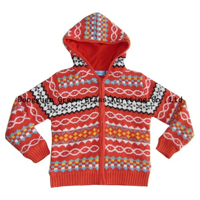 編みパターンの子供のセーター-キッズ服　セーター問屋・仕入れ・卸・卸売り