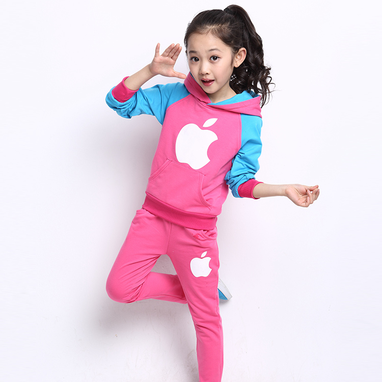 新しい春と秋の子供のパーカーと厚く2枚ズボンのセット-キッズ服　パーカー、スウェットシャツ問屋・仕入れ・卸・卸売り