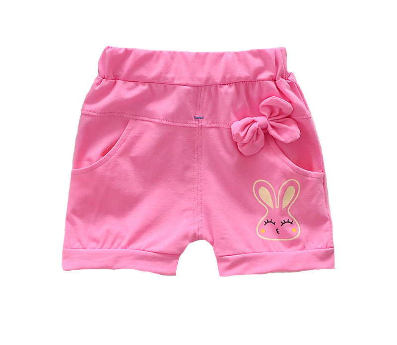 かわいい印刷デザイン子供服純粋な綿の女の子ショーツ子供アパレル-キッズ服　半ズボン問屋・仕入れ・卸・卸売り