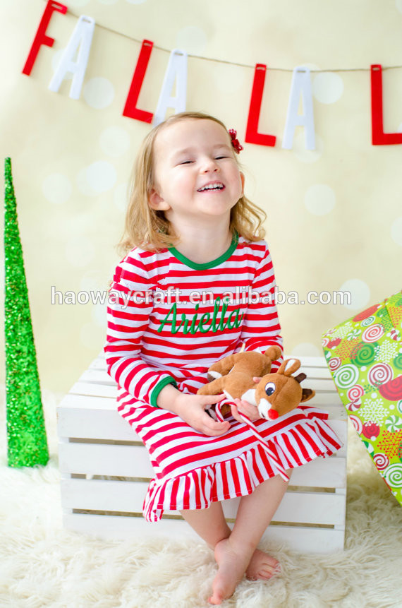 キッズ女の子クリスマスネグリジェ/クリスマスネグリジェ-パジャマ問屋・仕入れ・卸・卸売り