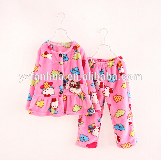 2015桃の新しい子供服女の子のためのパジャマ-パジャマ問屋・仕入れ・卸・卸売り