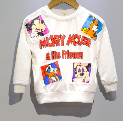 子供パーカー子供のための女の子白いtシャツ-キッズ服　パーカー、スウェットシャツ問屋・仕入れ・卸・卸売り
