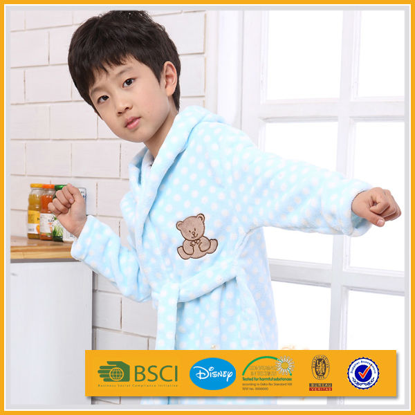 かわいい子供スーパーソフト暖かい豪華なサンゴフリースバスローブ-バスローブ問屋・仕入れ・卸・卸売り