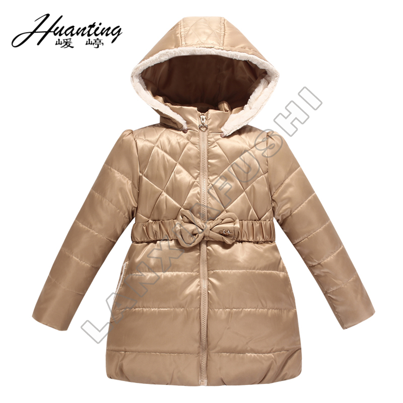 暖かい冬コート女の子防風冬コットンフード付きジャケット-ジュニア服（女）ジャケット、コート問屋・仕入れ・卸・卸売り