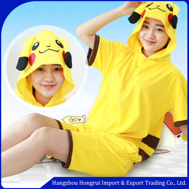 2016ホット販売夏綿ポケモン行く衣装ピカチュウマスコットパジャマ-パジャマ問屋・仕入れ・卸・卸売り