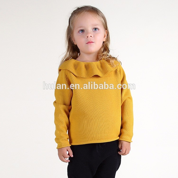 2016ホット販売冬緩いネック子供平野色短いセーター-プラスサイズセーター問屋・仕入れ・卸・卸売り