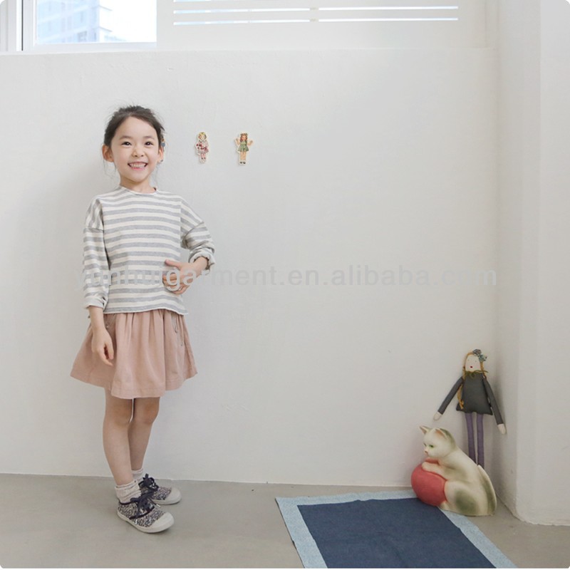 2014子供にストライプtシャツ東莞工場卸売子供服-キッズ服　シャツ、トップス問屋・仕入れ・卸・卸売り