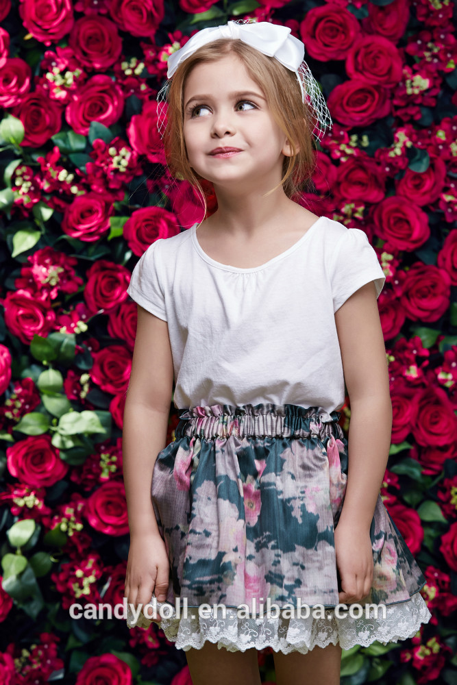 春夏2015小さな女の子デニムジーンズスカートミニ-ジュニア服（女）スカート問屋・仕入れ・卸・卸売り
