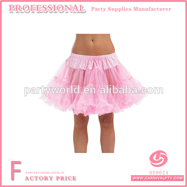 淡いピンクフリルチュールスカート-ジュニア服（女）スカート問屋・仕入れ・卸・卸売り