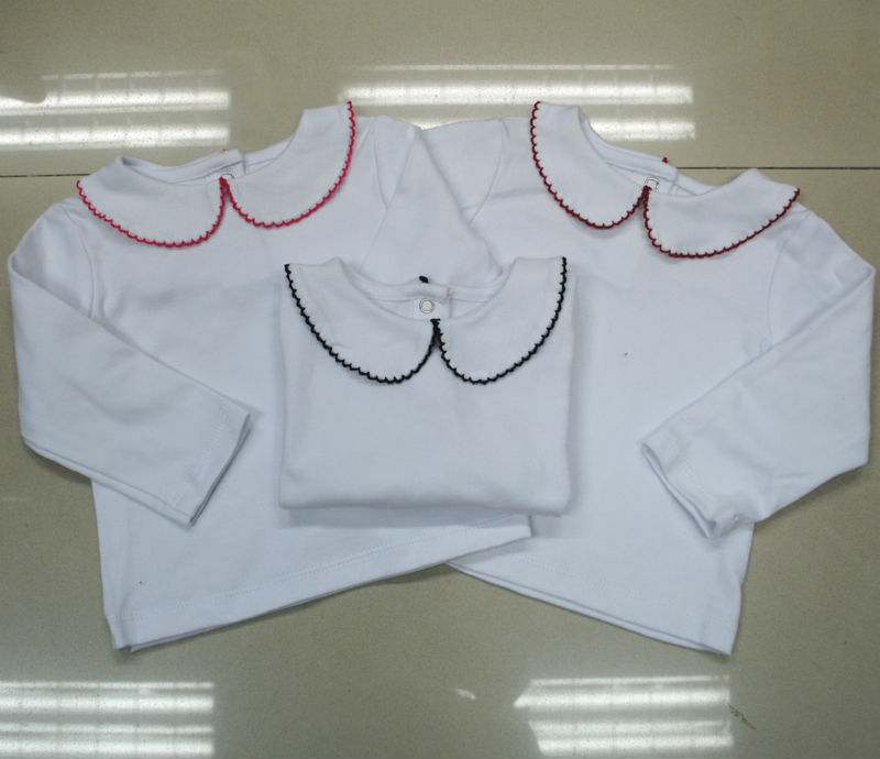 極細ジャージダブルコーマ綿( 40代/200g) w。 ピコットの女の子のシャツ-キッズ服　Tシャツ問屋・仕入れ・卸・卸売り