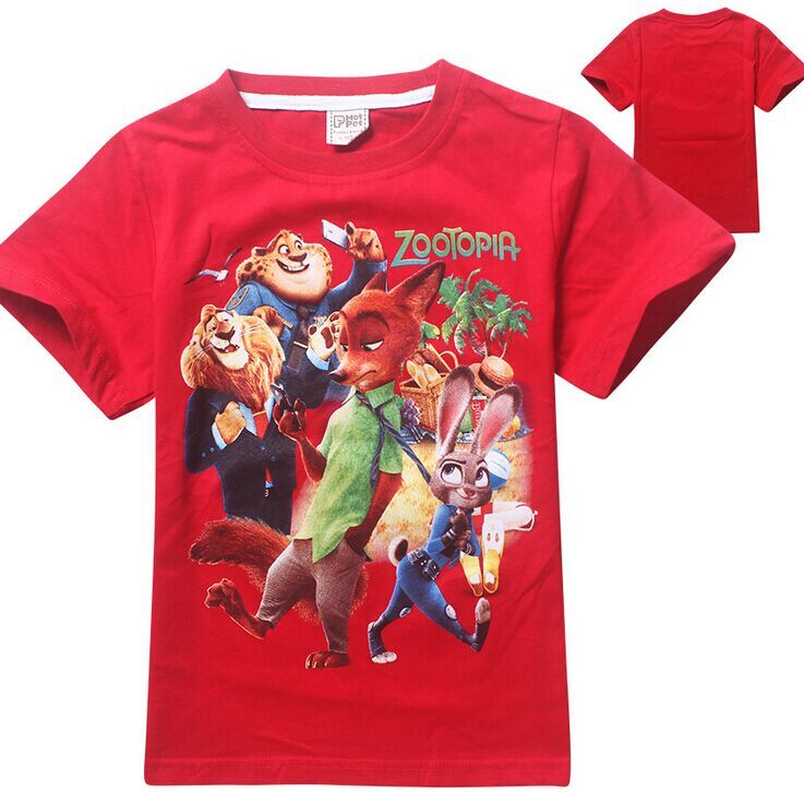(2016人気)映画zootopiaキッズバニーtシャツニック綿tシャツoem tシャツ-キッズ服　Tシャツ問屋・仕入れ・卸・卸売り