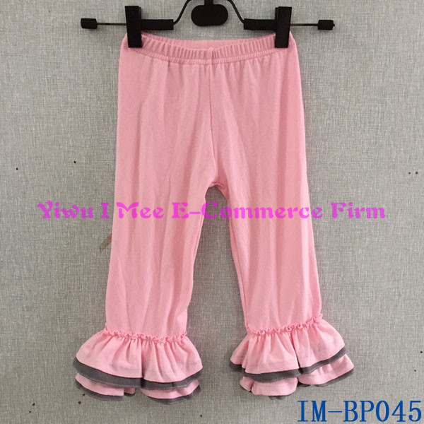 赤ちゃんの女の子李呉工場卸売ブティックim-bp045フリル付きコットンパンツ-ズボン問屋・仕入れ・卸・卸売り