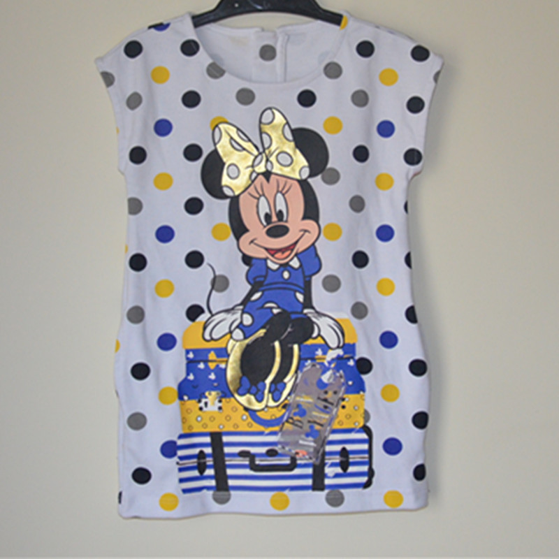 美しい漫画の設計の赤ちゃんは可愛いノースリーブの服衣類卸売-キッズ服　Tシャツ問屋・仕入れ・卸・卸売り