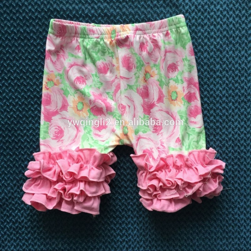 Mjy-10卸売赤ちゃんの女の子フリルショーツファッションスタイル縫うサッシーアイシングショーツバルク購入から中国花アイシングパンツ-ズボン問屋・仕入れ・卸・卸売り